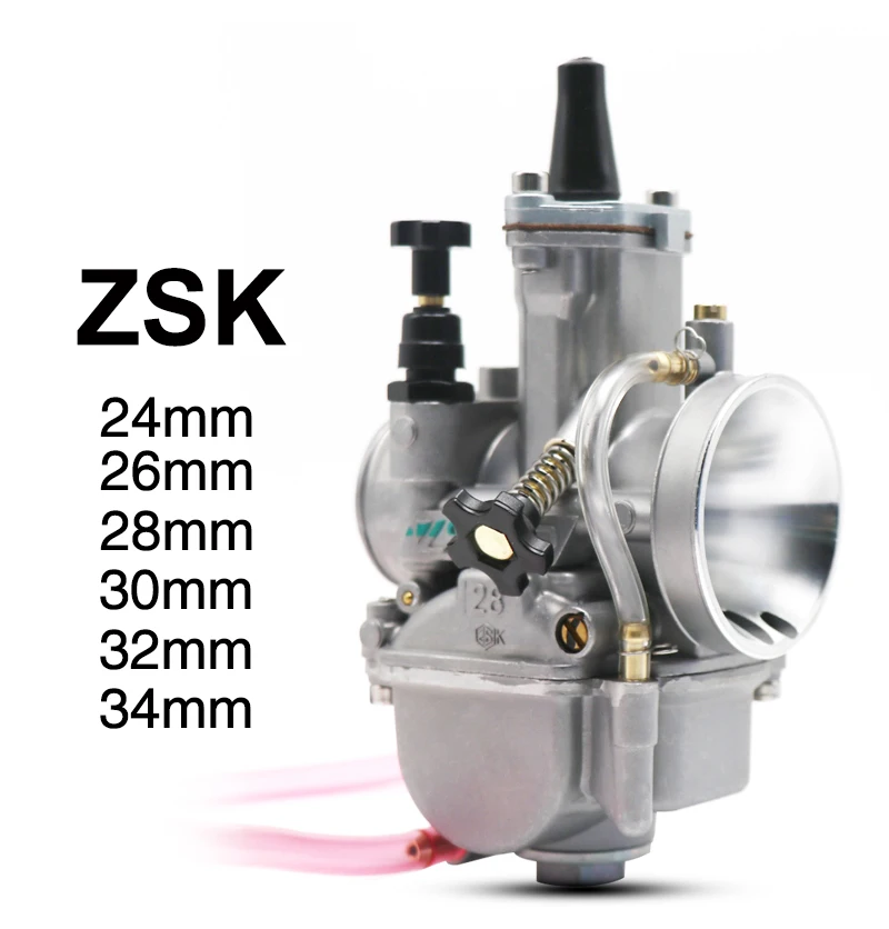 ZSDTRP-PWK24/26/28/30/32/34 Carb Racing Carburetor For Mikuni Carb Part 125cc to 250cc Scooters With Power Jet Motorcycle ATV