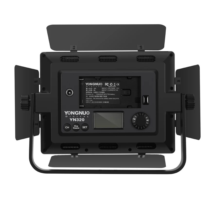YONGNUO-Luz LED Profesional YN320, Control por aplicación, 5500K, para Canon, Nikon, Sony, DSLR