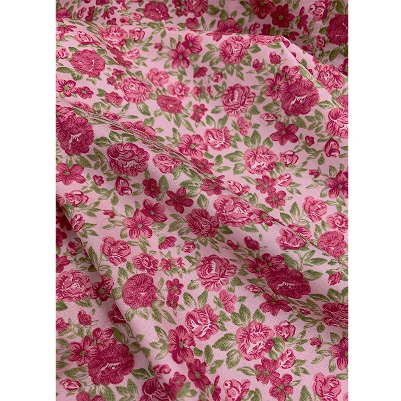 High-Grade Cotton Small Flower Fabric Summer Printed Cloth Clothing