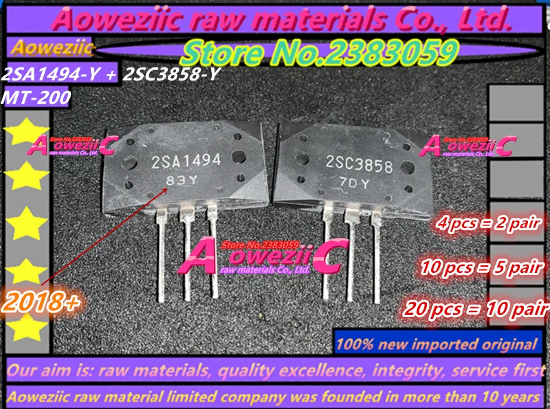 

Aoweziic 2018+ 100% New Imported Original 2SA1494-Y 2SC3858-Y 2SA1494 2SC3858 MT-200 High Power Amplifier