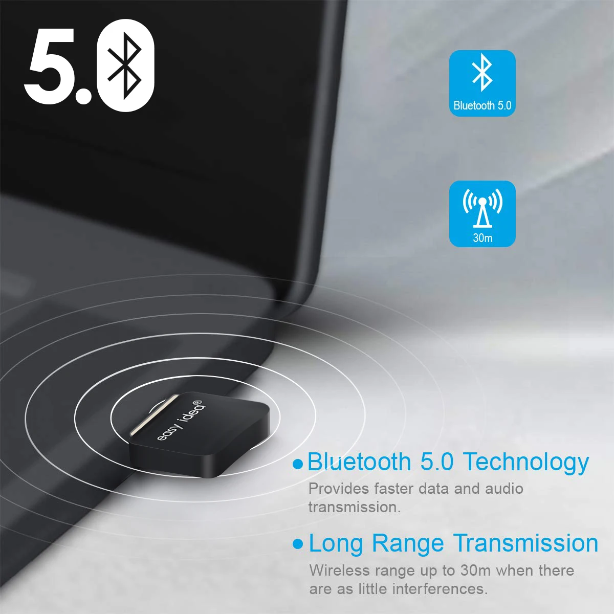 USB Bluetooth 5,0 Bluetooth-адаптер, приемник, беспроводной Bluetooth-адаптер 4,0 для ПК, компьютера, мини-музыкальный Bluetooth-передатчик