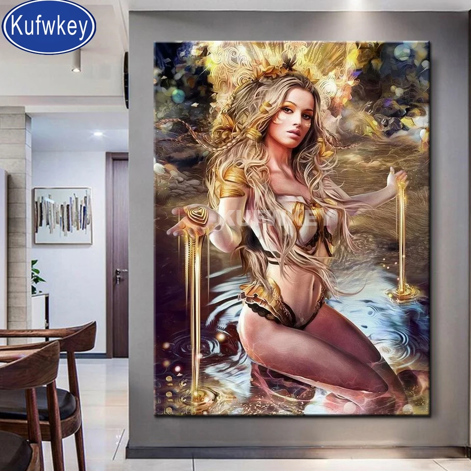 

game Anime queen Diamond Painting Full Square round Diamond 5D DIY Embroidery Cross Stitch Mosaic Diamond girl gift,