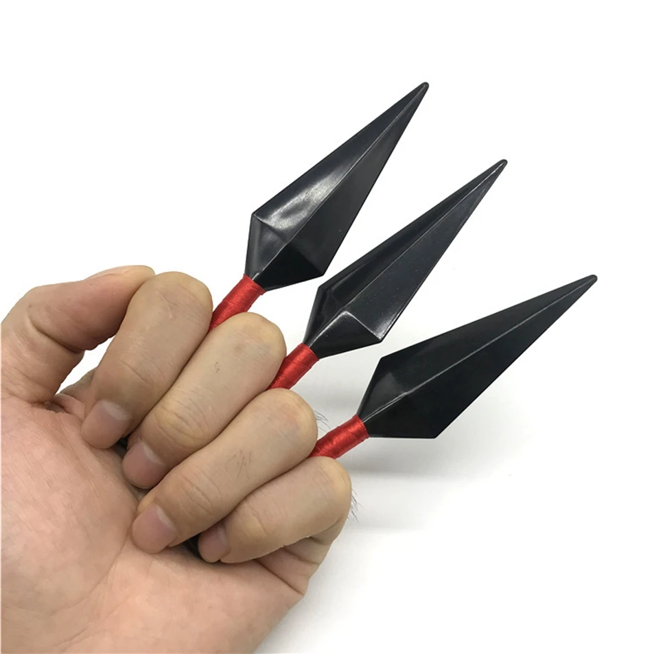 6pcs SET Anime Naruto Cartoon Kakashi Cosplay Figure Accessories Toys Weapon Ninja Bag Kunai Headbands Shuriken Prop Kids Gift