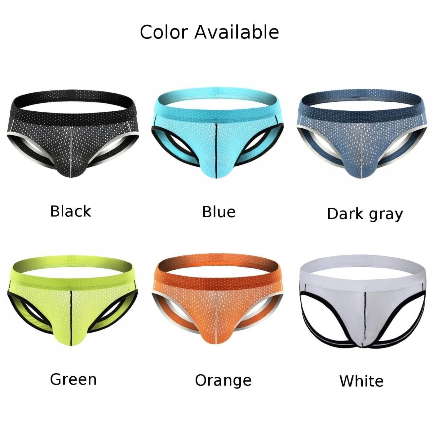 Men Sexy Mesh Hole Breathable Fashion Sexy Wide-Belt Double Briefs Thong Jockstrap Panties Gays Clothes Sissy Inmitate Lingerie