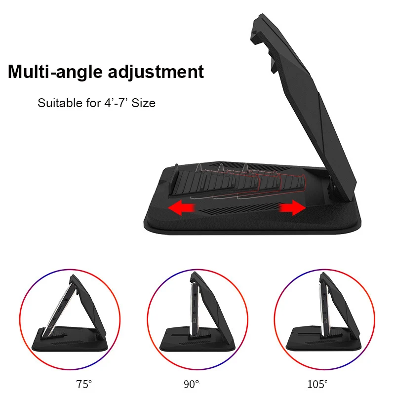 Universal Tablet Phone Holder Dashboard Mount Smartphone Holder Anti Slip Mobile Phone Stand GPS For For 3-9.7 Inch