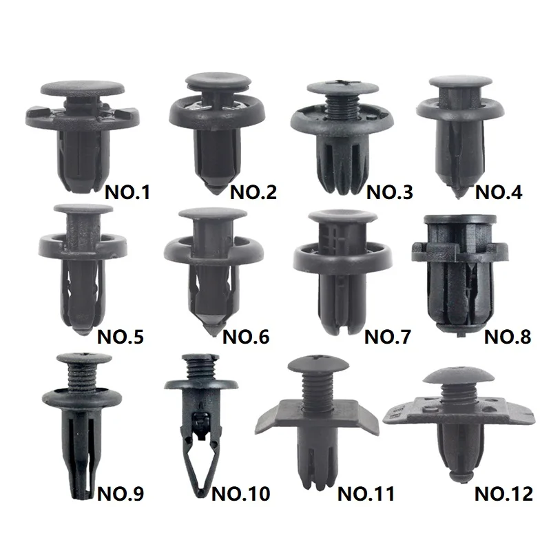 50 Stück Auto-Stoßstangen-Clips, Einsteck-Expansionsbefestiger für 8mm-15mm Löcher, Kotflügel Vorne und Hinten, Stoßstangen-Nieten zur Installation – Detail 1