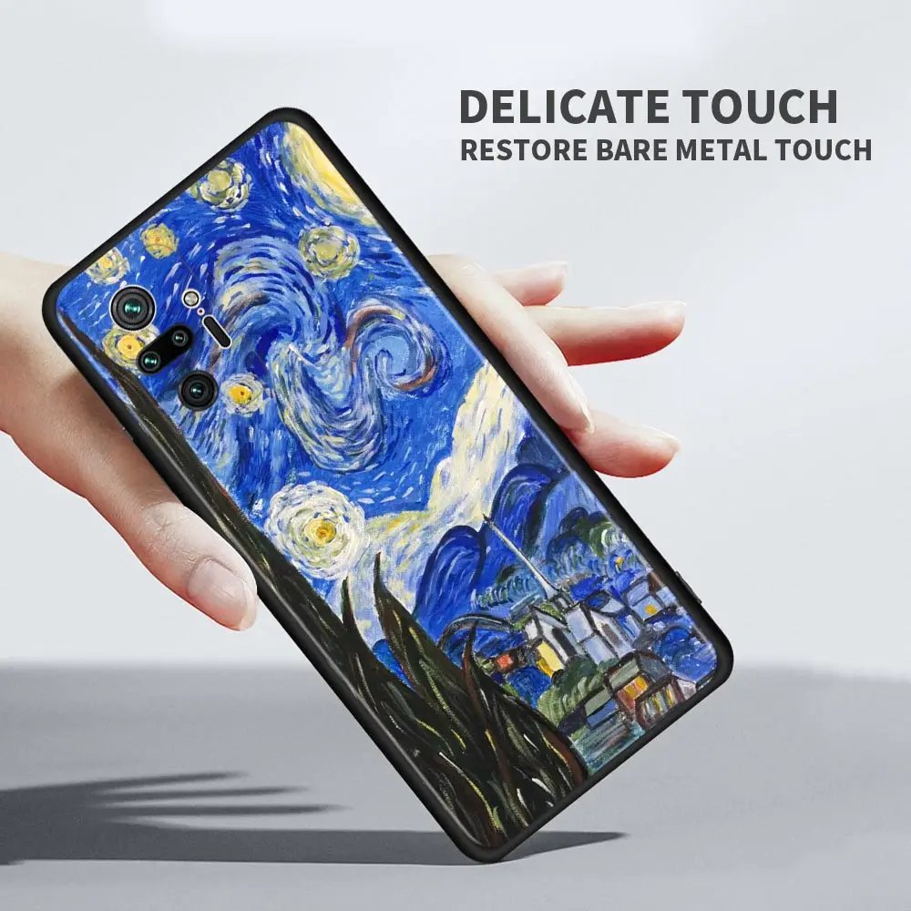 Van Gogh dipinti per Xiaomi Redmi Note 8 8T 9 9T 9S 10 Pro 5G custodia morbida per Redmi 7 7A 8A 9A 9C 9T Cover per telefono TPU