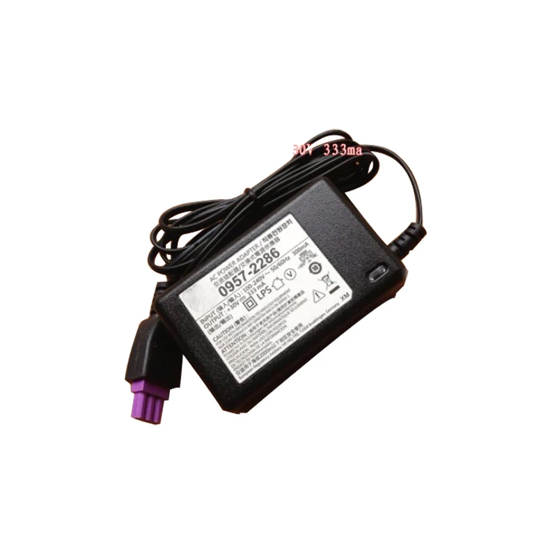 30V 333mA Printer AC Power Supply Adapter For HP Deskjet 0957-2286 1050 1000 2050 2000 2060 Printer With AC Cable EU/US/UK/ Plug