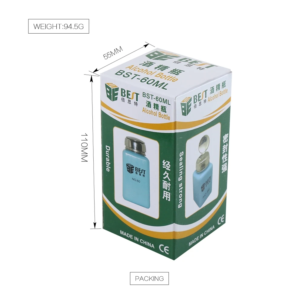 100/200ML แบบพกพากดที่ว่างเปล่าของเหลวแอลกอฮอล์ขวดปั๊ม UV เจลเล็บทำความสะอาด Acetone น้ำยาล้าง Dispenser เครื่องมือทำความสะอาด