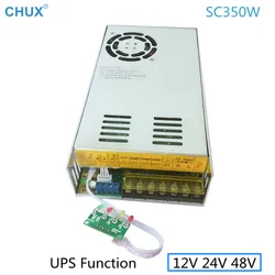 CHUX UPS 350W 12V 30A 48V Switching Power Supply 24V 15A SC350W For Security Monitoring Camera 13.8v UPC Battery Charge SMPS