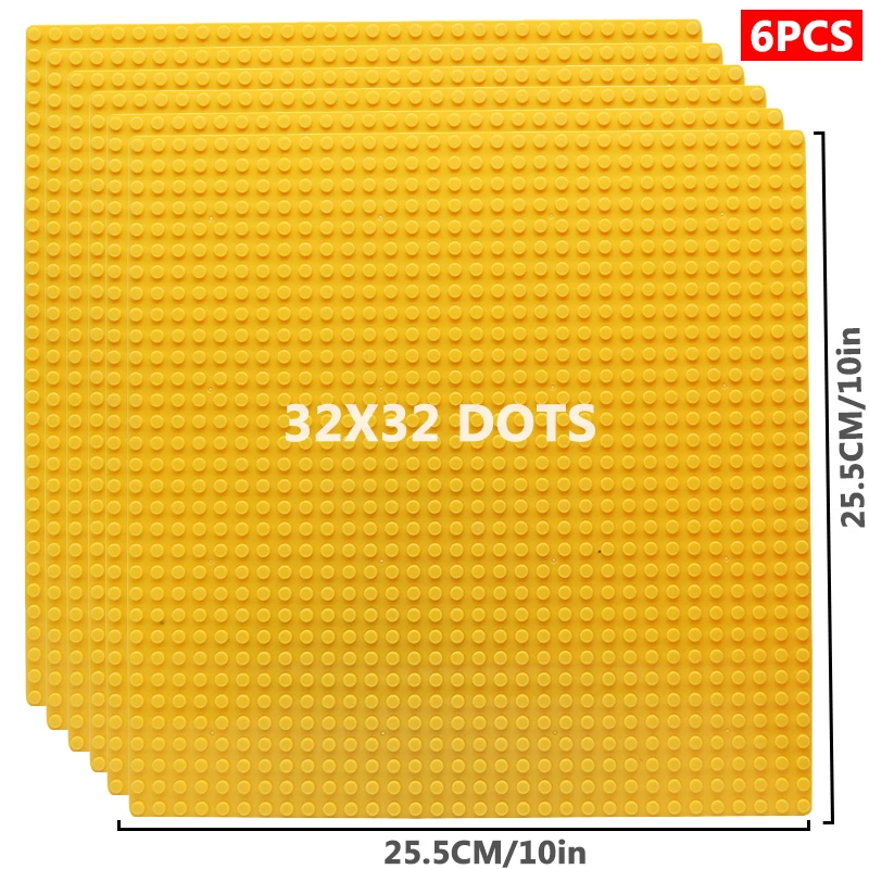 6 stks/set Bodemplaat 32*32 32*16 Studs Klassieke Figuren Bouwstenen Platen Bricks Grondplaat Blokken Kinderen speelgoed Voor Kid Geschenken