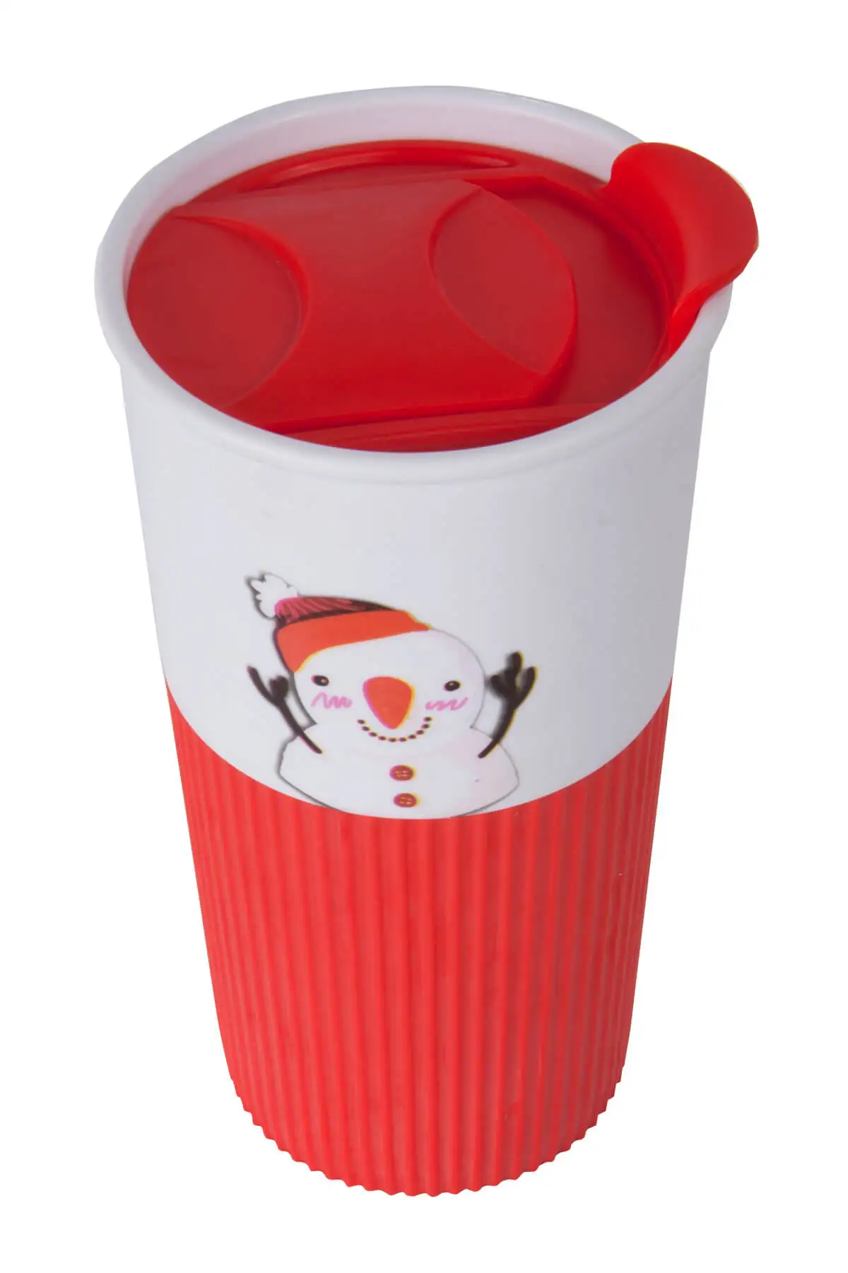 Non-Spill Washable Snowman Starbuck Mug Cup Design Patterned Tumbler Mugs Tea And Coffee Office  Warm Keeping Thermos Products