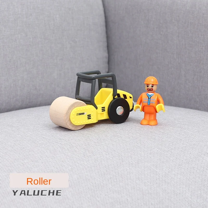 Variety of Optional Rail Car Utility Vehicles Aircraft Compatible with All brands Wooden Tracks Trains Children Car Toy Gifts