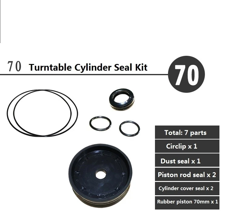 Tire Changer Machine Turntable Work Table Cylinder Piston Seal Gasket Kit