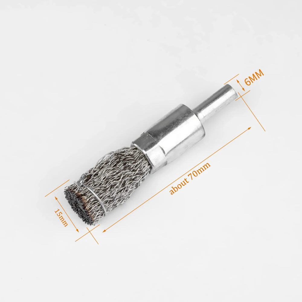 15/25/30Mm Quay Dây Thép Không Gỉ Cấp Cốc Đựng Bàn Chải Bánh Xe 6Mm Vỏ Cho Khoan