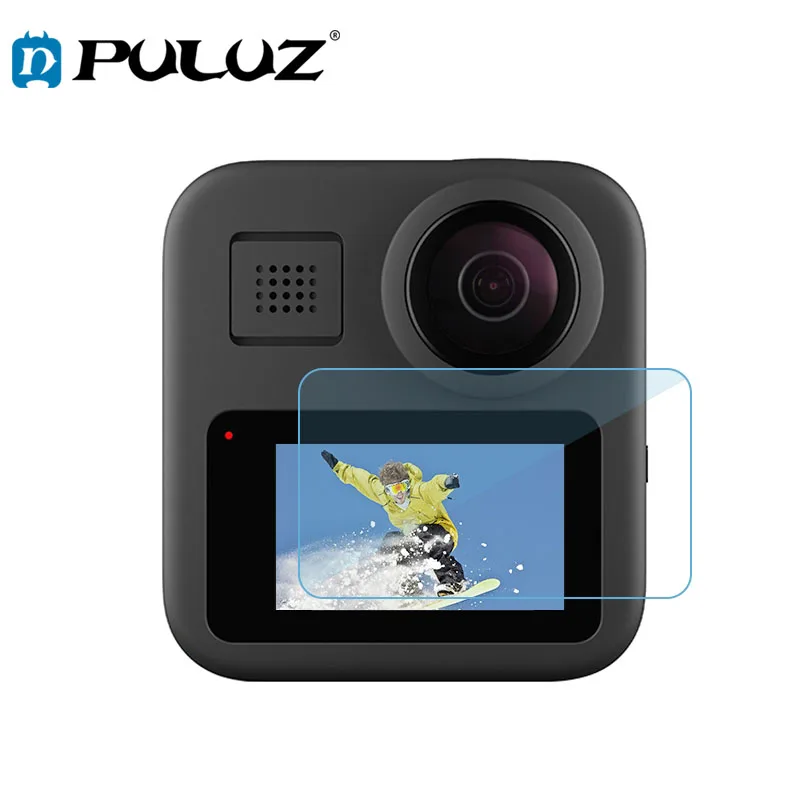 2 шт. PULUZ для GoPro Max Защитная пленка для ЖК-экрана из закаленного стекла