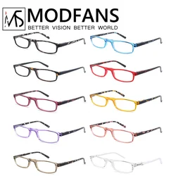 Women Men Reading Glasses Classic Small Rectangle Frame Spring Hinge Ulrta Comtable Wear Readers Eyeglass with Diopters
