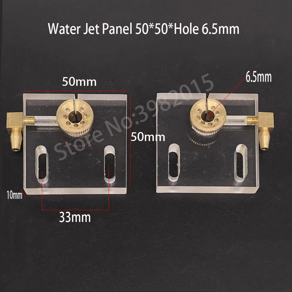 Wire Cut Parts Acrylic Water Jet Panel W50*L50mm*Hole 6.5mm Water Board for WEDM Wire Cutting Machine