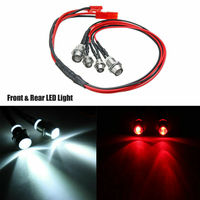 2 Front And 2 Rear White Red LED Light Headlight Spare PartsKit  For WPL KIT RC Car Military Truck