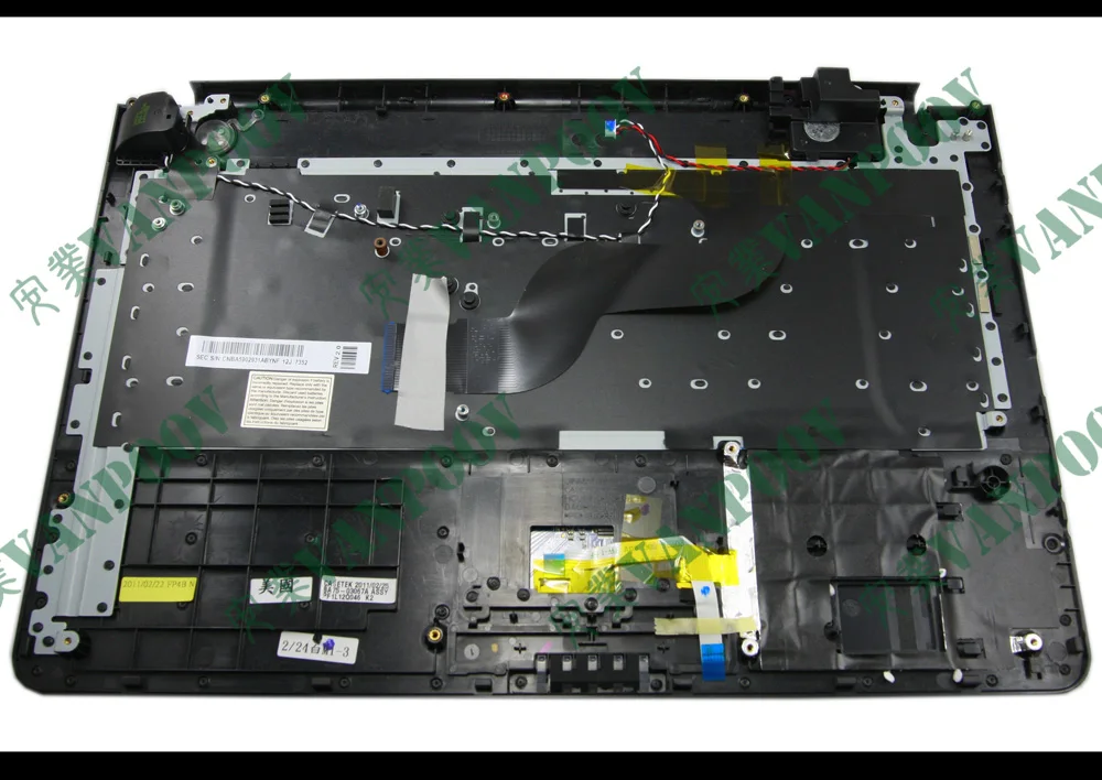 New Laptop Keyboard for Samsung NP- RC410 NP-RC410 US Version with Palmrest (Speaker & Touch pad) - CNBA5902931 9Z.N5PSN.201