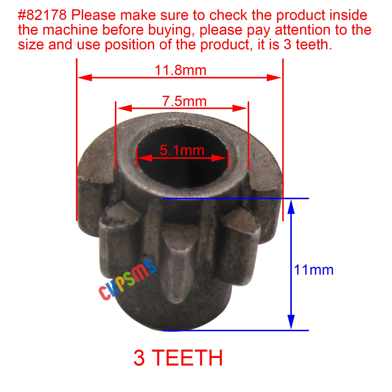 1 sztuk #82178 SHUTTLE CARRIER DRIVING PINION kompatybilny z SINGER 29K 29K71 29K73