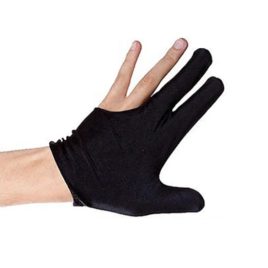 Absorbent Billiard Gloves Billiard Cue Glove Sport Pool Accessory Three Fingers Left Right Hand Billiard Cue Glove 3 Color