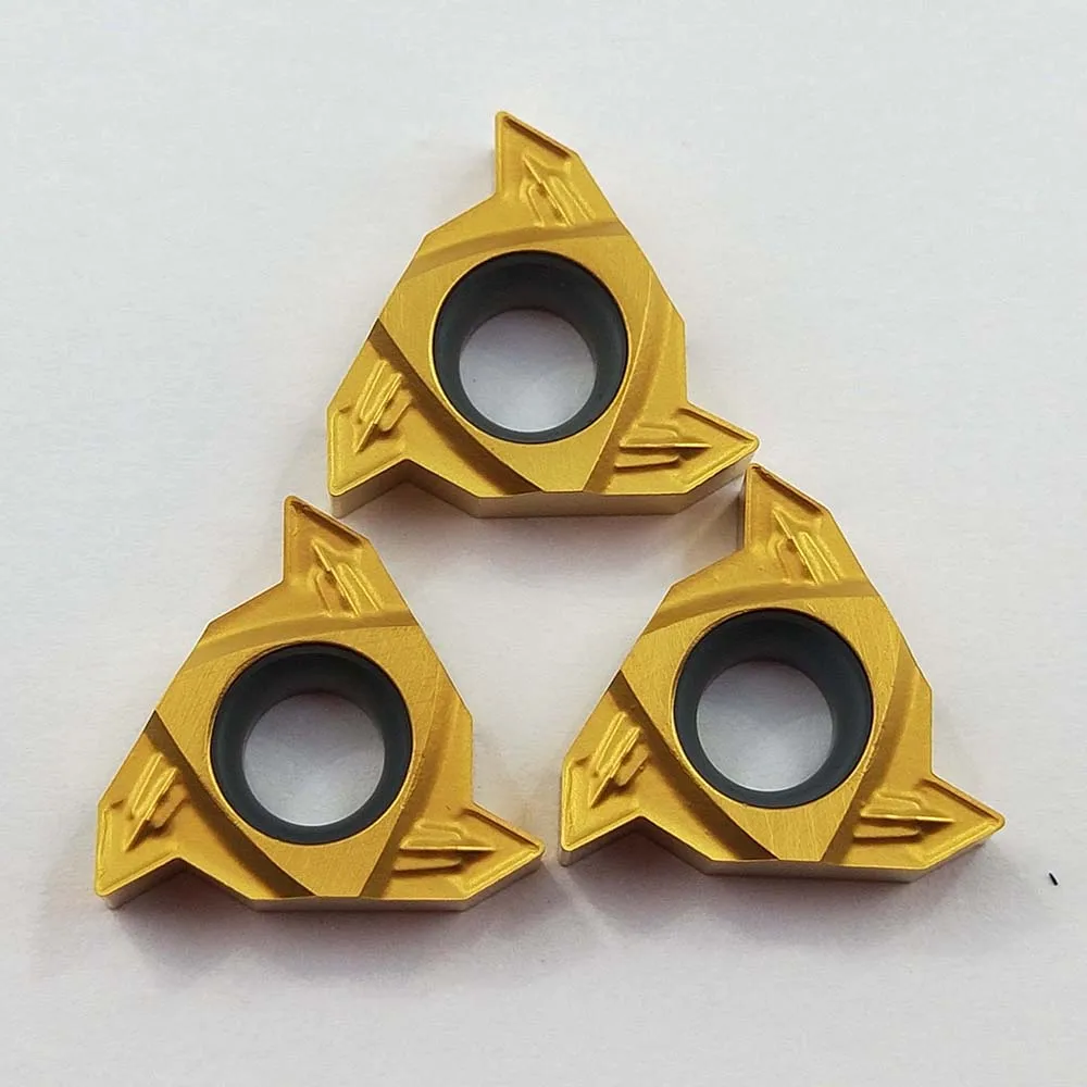 10 Chiếc ZCC.CT Chỉ Biến Lắp 16IR G60 1.5-3.0 RT16.01N-G60P YBG201 Miliing Cắt Carbide Miếng Lót