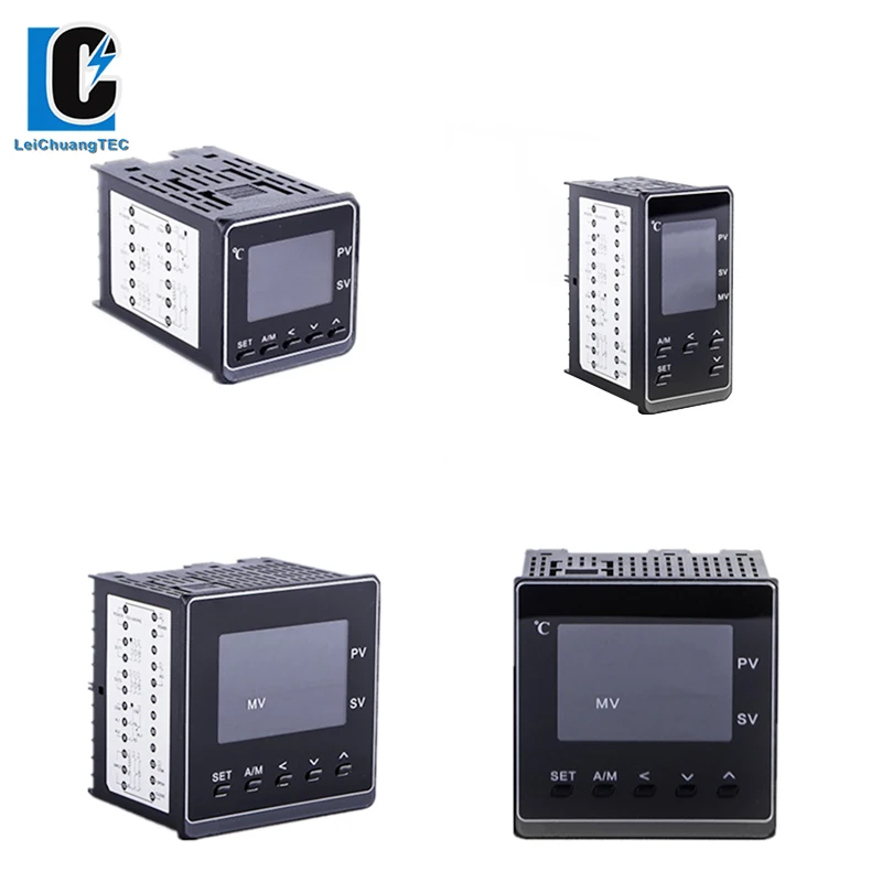 Input 0-10V 50 Segmen Ramp Yang Dapat Diprogram Perendam Pengendali Suhu Pid Cerdas LCD 72X72Mm SSR/Relay/4-20mA Output