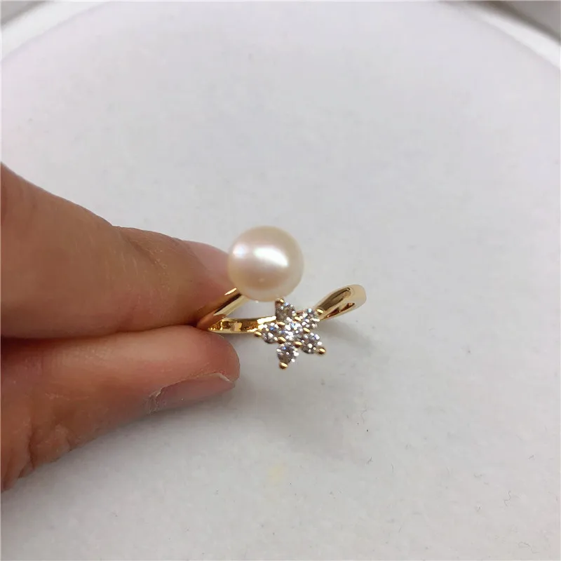 

Snowflower Style Ring Mountings Base Findings Mount Component Jewelry Settings Parts for Pearls Stones Crystal Agate Coral Jade