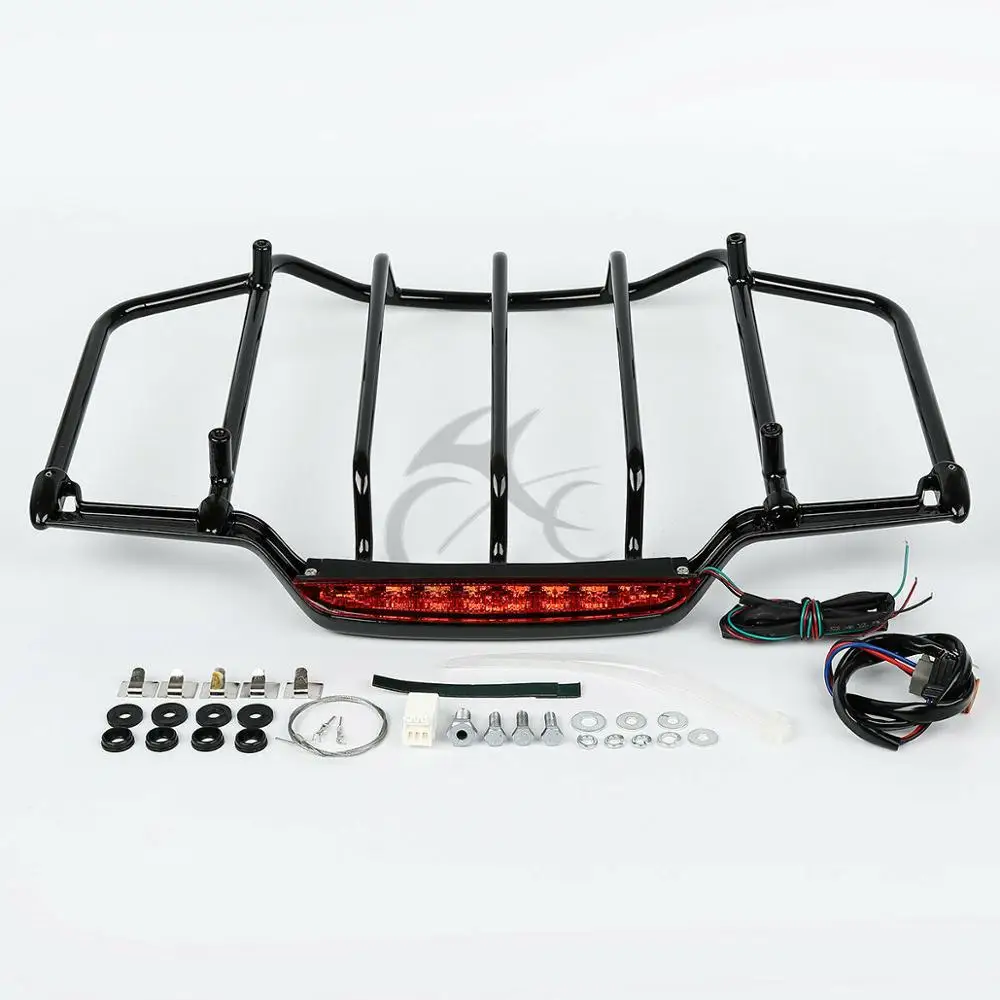 Bagażnik motocyklowy z oświetleniem LED do Harley Touring Road Glide Electra Street Glide 1993-2013 — zdjęcie 4