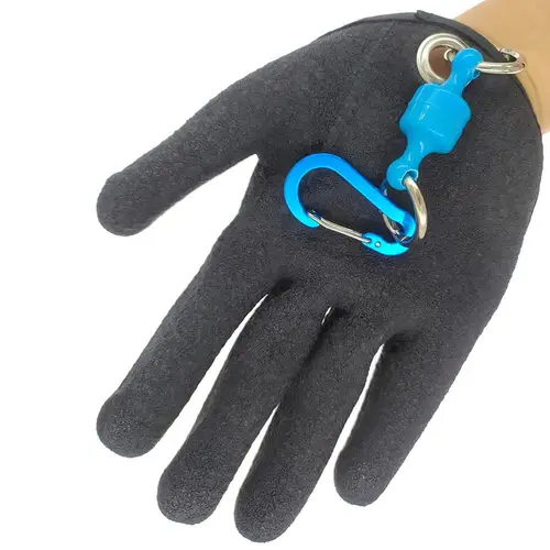 Imagen 2 del producto Guantes de pesca antideslizantes e impermeables para hombre, guantes de pesca resistentes a cortes con Magn desmontable, 1 Uds.