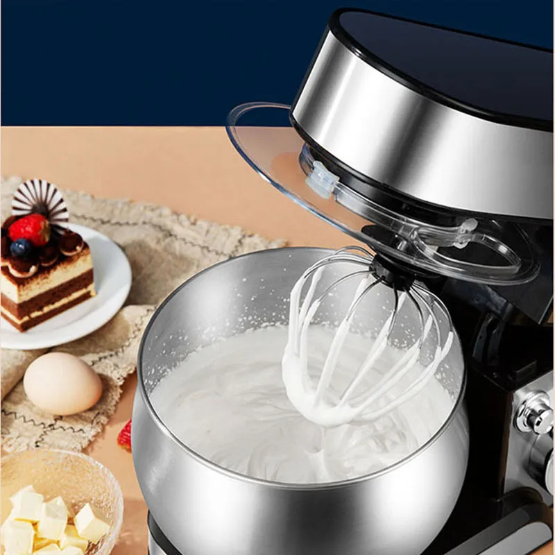 5.5L Chef Machine Dough Mixer Food Mixer Kneading Machine Home ELD Display High Power Multifunction Stainless Steel Bowl