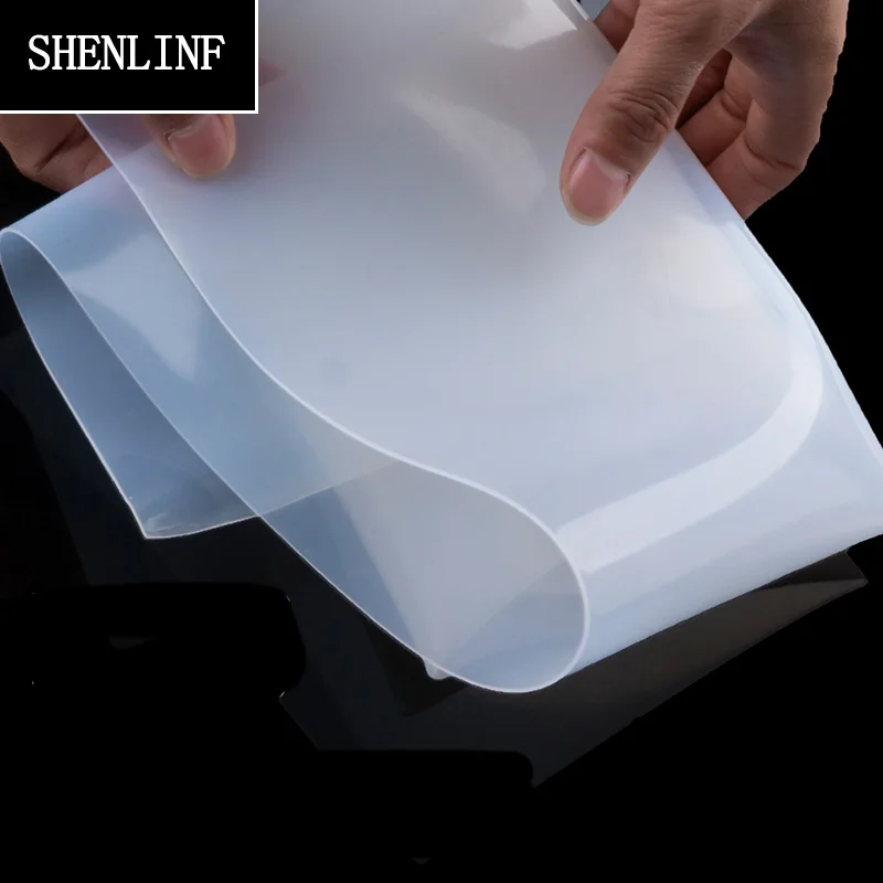 1.5mm/2mm/3mm/4mm/5mm/6mm/8mm High Quality milky white Silicone Rubber Sheet For heat Resist Cushion Size 500x500mm