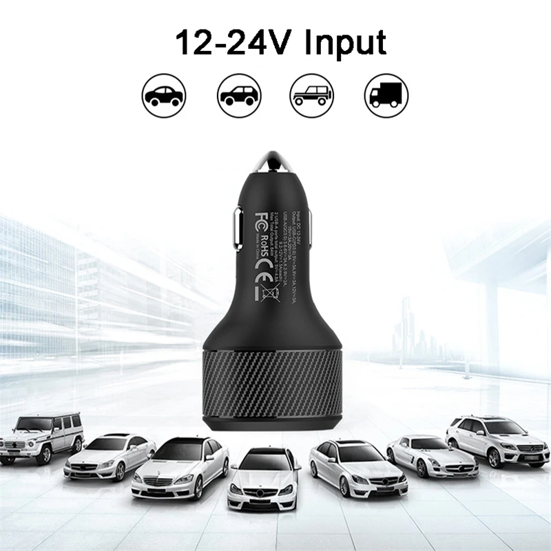 Adaptador de carga rápida para coche, dispositivo USB PD QC3.0 de 108W para MacBook, iPhone 12 Pro Max 11, SAMSUNG, Dell, Nintendo, ordenador portátil de 90W/60W/45W/30W/20W