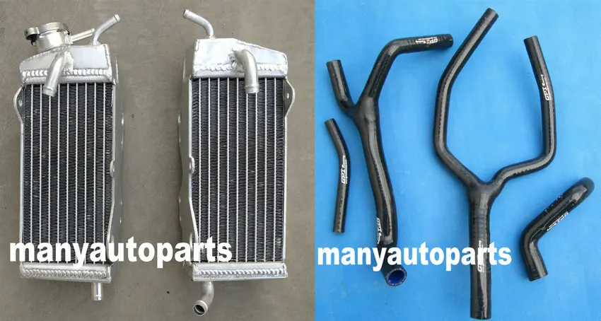 

Алюминий радиатор + петель растяжимый шланг для Yamaha YZ125K YZ125L 1983 83 2-х тактный двигатель Новый