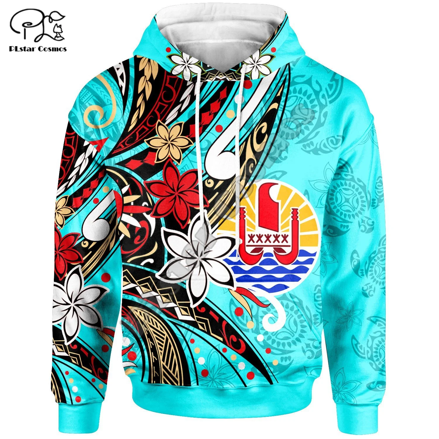 NewFashion French Polynesia Tahiti Country Tribal Culture Retro Tattoo Custom Text Tracksuit Men/Women 3DPrint Funny Hoodies N14