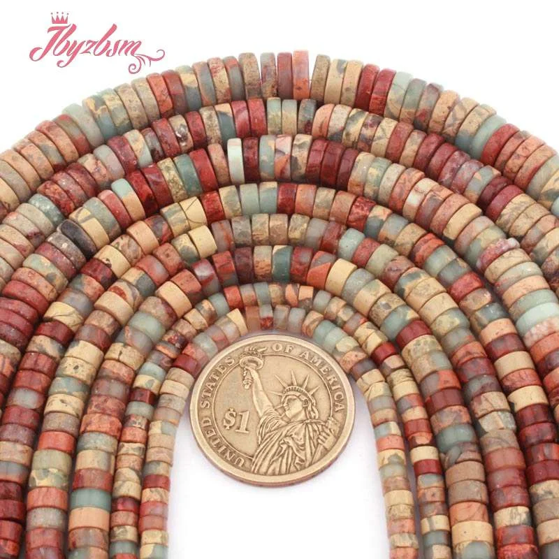 Abacus ShouShan Stone Beads Flat Disc Gasket Saucer Beads for DIY Needlework Accessories Jewelry Making Necklace Bracelet 15\