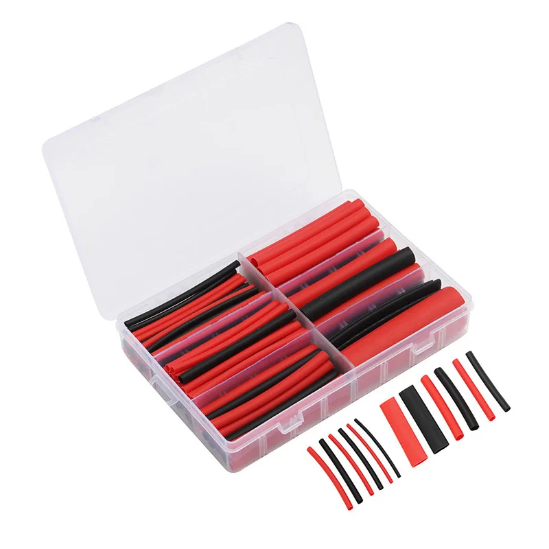 130 / 270pcs 3:1 Dual Wall Adhesive Heat Shrink Tubing Kit, 6 Sizes(Dia):1/16