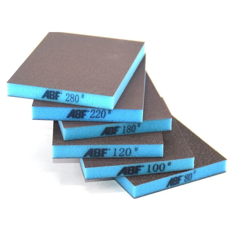 5 PCS Grit 220 to 1500 Sponge sandpaper Double Side Abrasive Tools 100x120x15mm Sanding Sponge Block Polishing sponge