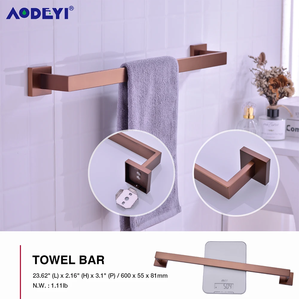 Bathroom Accessories Toilet Paper Holder Brushed Rose Gold Towel Hooks Stainless Steel Bedroom Wall Mount Bath Hardware Sets