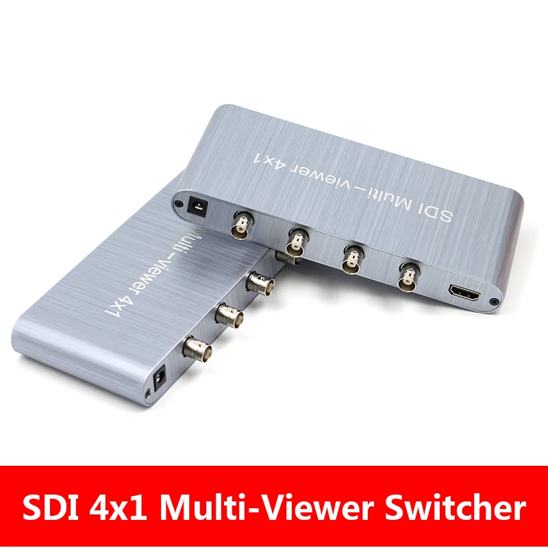 1080P 4x1 SDI Multi-viewer splitter 4X1 with remote(4 SDI in to 1 HDMI out) for camera display