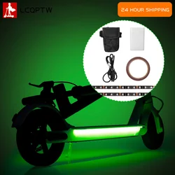 LED Strip Light Flashlight Bar Lamp For Xiaomi M365 pro for ninebot max G30 Electric Scooter  Night Light Long Light Flash Model