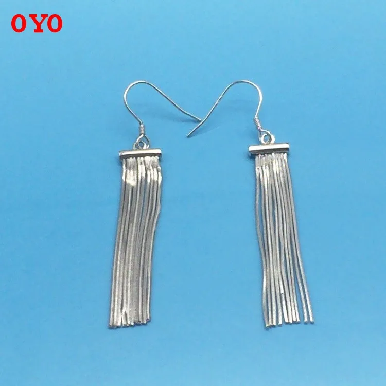 

emperor jewelry line silver earrings Thai silver S925 silver silver eardrop exquisite tassels by hand