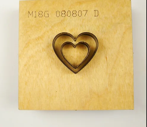 Steel Blade Rule Die Cut Steel Punch Concentric heart-shaped Cutting Mold Wood Dies for Leather Cutter for Leather Crafts