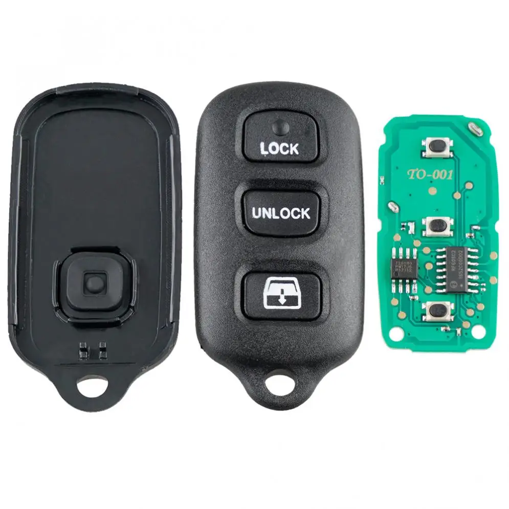 314Mhz 3+1 Button Keyless Entry Remote Car Key Fob HYQ12BAN HYQ12BBX HYQ1512Y for Toyota Avalon 1998 - 2004