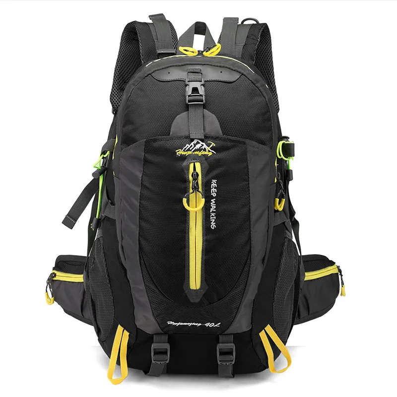 40L Unisex Waterproof Climbing Backpack Travel Bag For Men Outdoor Hiking Male Sports Bags Mountaineering Camping Backpacks Man