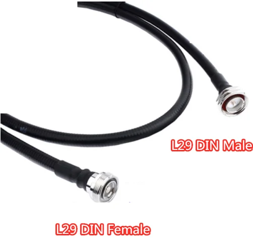 L29 /16 DIN Female to 7/16 DIN male plug RF connector with 1/2 superflexible cable Jumper cable