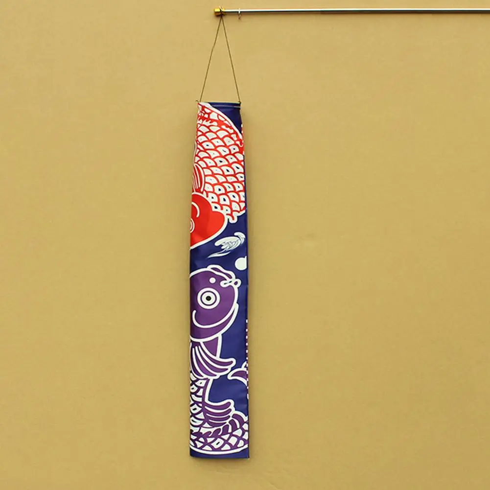 Hot 70cm Japanese Carp Spray Windsock Streamer Fish Flag Koinobori Kite Cartoon Fish Colorful Windsock Carp Wind Sock Flag 140cm