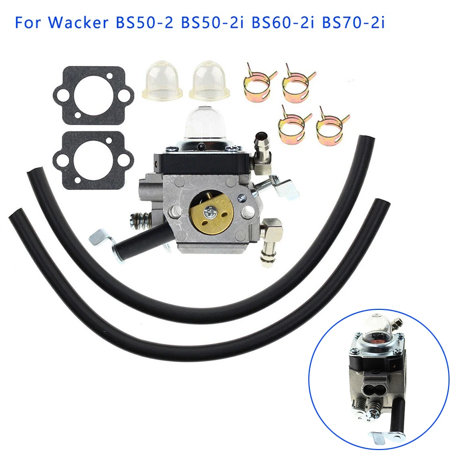 المكربن عدة التمهيدي لمبة طوقا إصلاح أجزاء ل Wacker BS50-2 BS50-2i BS60-2i BS70-2i Walbro HDA 242 المكربن الوقود أنابيب جديد