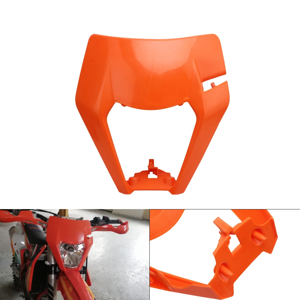 For KTM Headlight Plate EXC 300 Accessories Enduro Motorcycle Mask SX XC SXF EXCF 125-500 Universal Dirt Bike Motocross Headlamp
